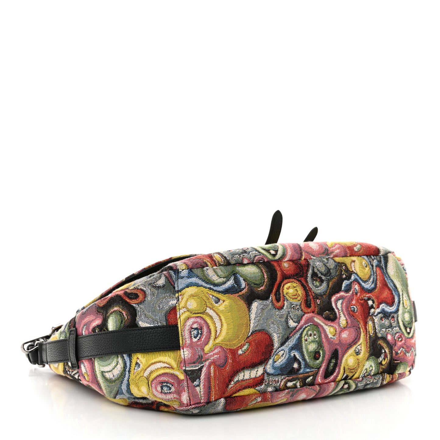 X KENNY SCHARF Jacquard Printed Soft Saddle Bag Multicolor