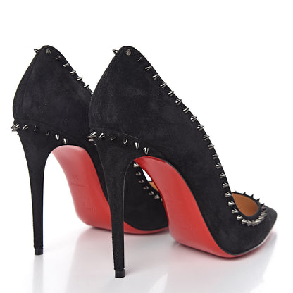 Christian Louboutin Veau Velours Anjalina 100 Pumps 38 Black 4 of 9