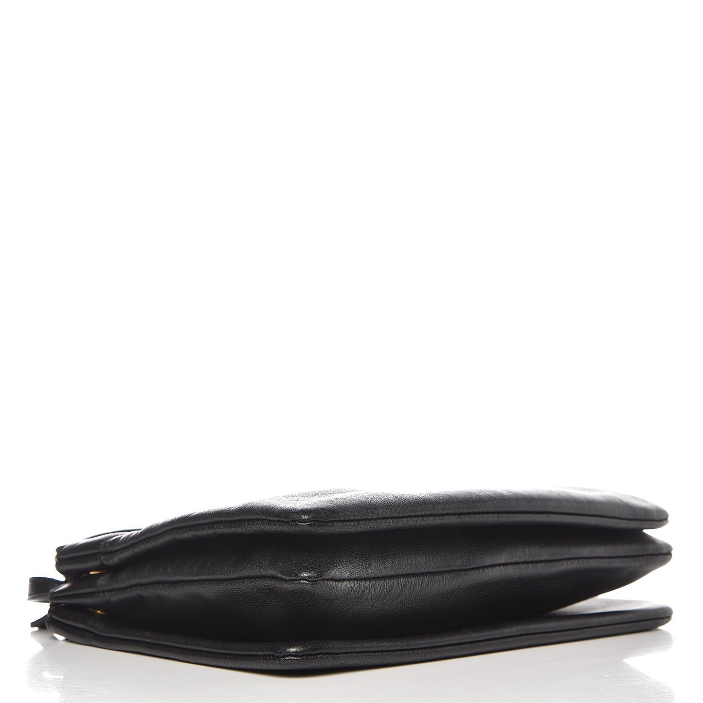 Lambskin Large Trio Crossbody Bag Black