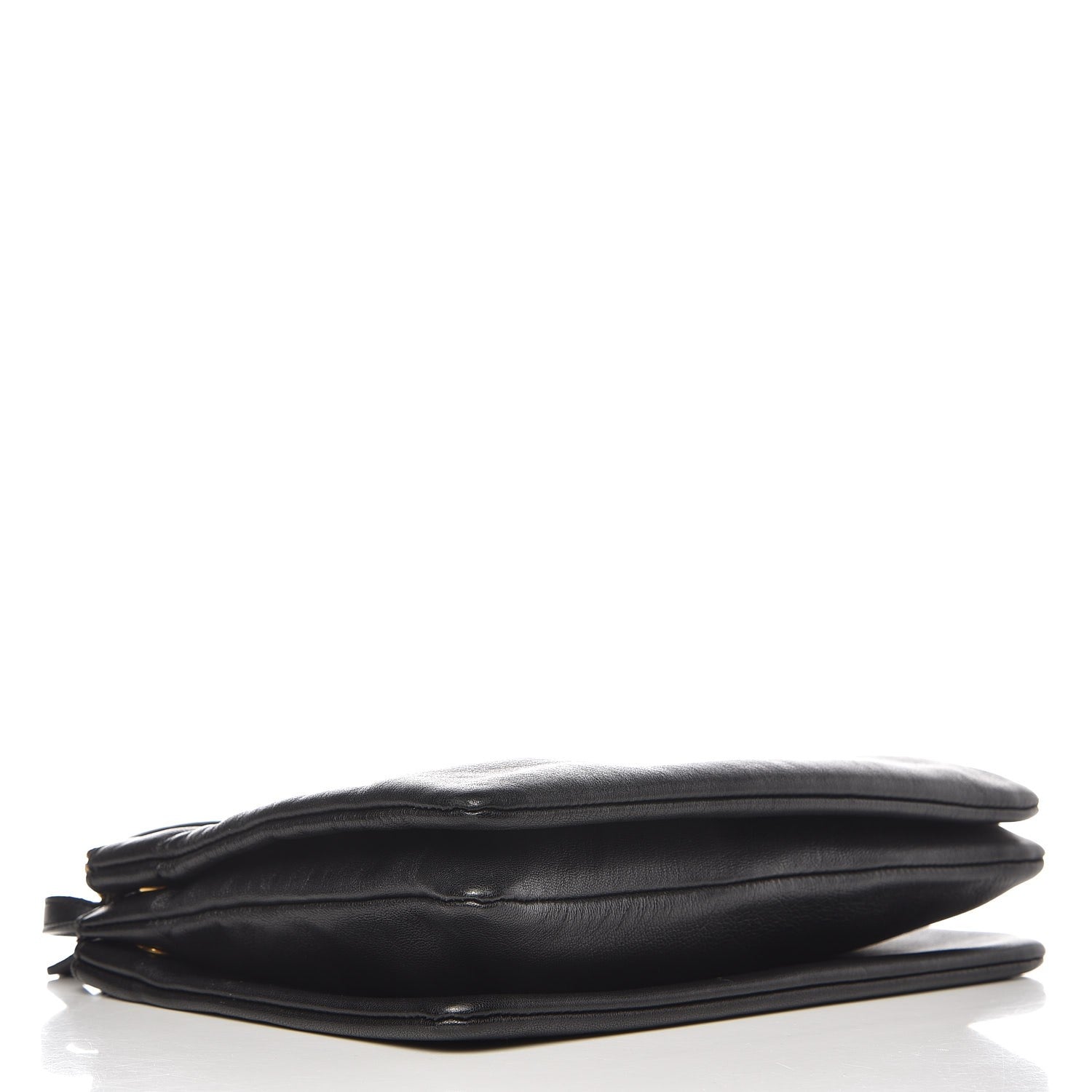 Celine Lambskin Large Trio Crossbody Bag Black 4 of 7