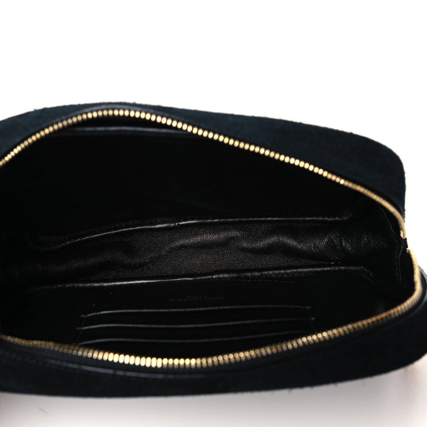Saint Laurent Suede Matelasse Monogram Mini Lou Camera Bag Black 5 of 11
