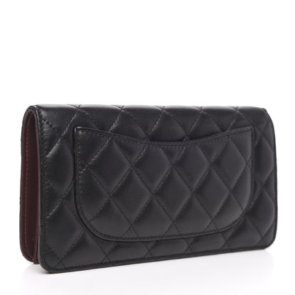 Chanel Lambskin Quilted Yen Wallet Black 3 of 12