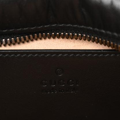 Gucci Calfskin Matelasse Small GG Marmont Chain Shoulder Bag Black 6 of 10