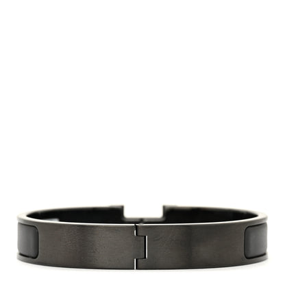 Hermes Matte Enamel Narrow Clic Clac HH Bracelet T5 So Black 3 of 5