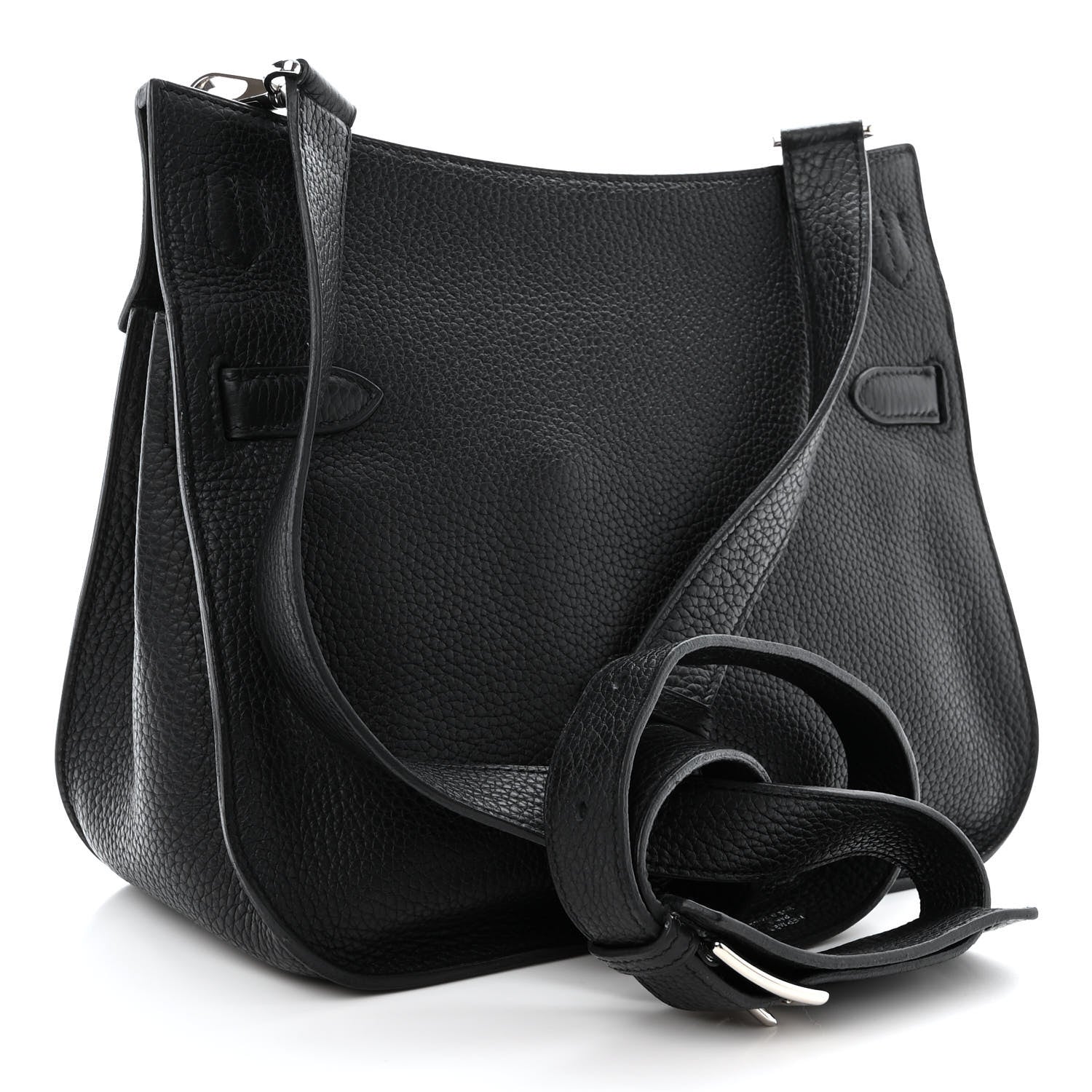 Hermes Taurillon Clemence Jypsiere 28 Black 3 of 13