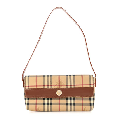 Burberry Haymarket Check Shoulder Bag Red 1 of 16