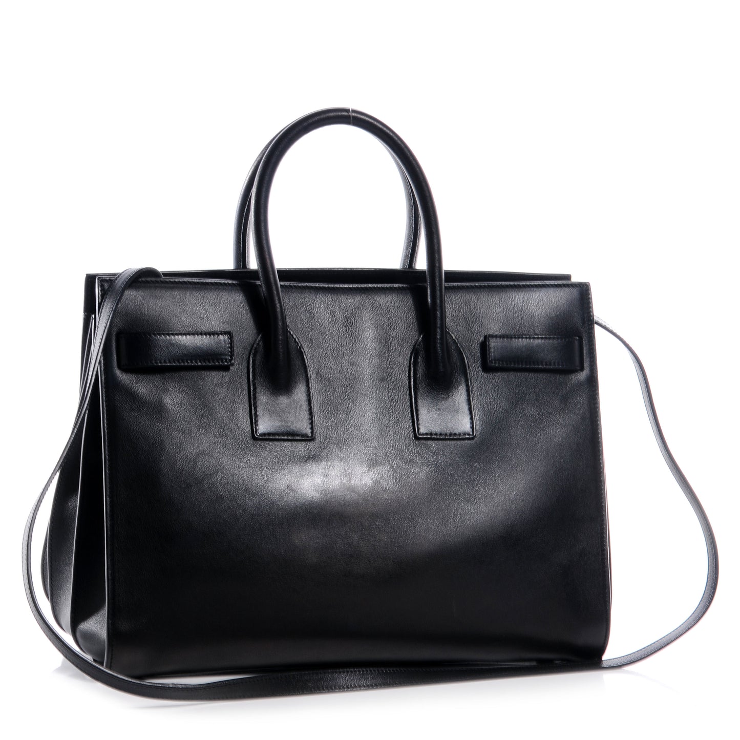 Leather Small Sac de Jour Black