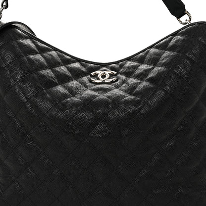 Chanel Caviar Quilted French Riviera Hobo Black 15 of 24