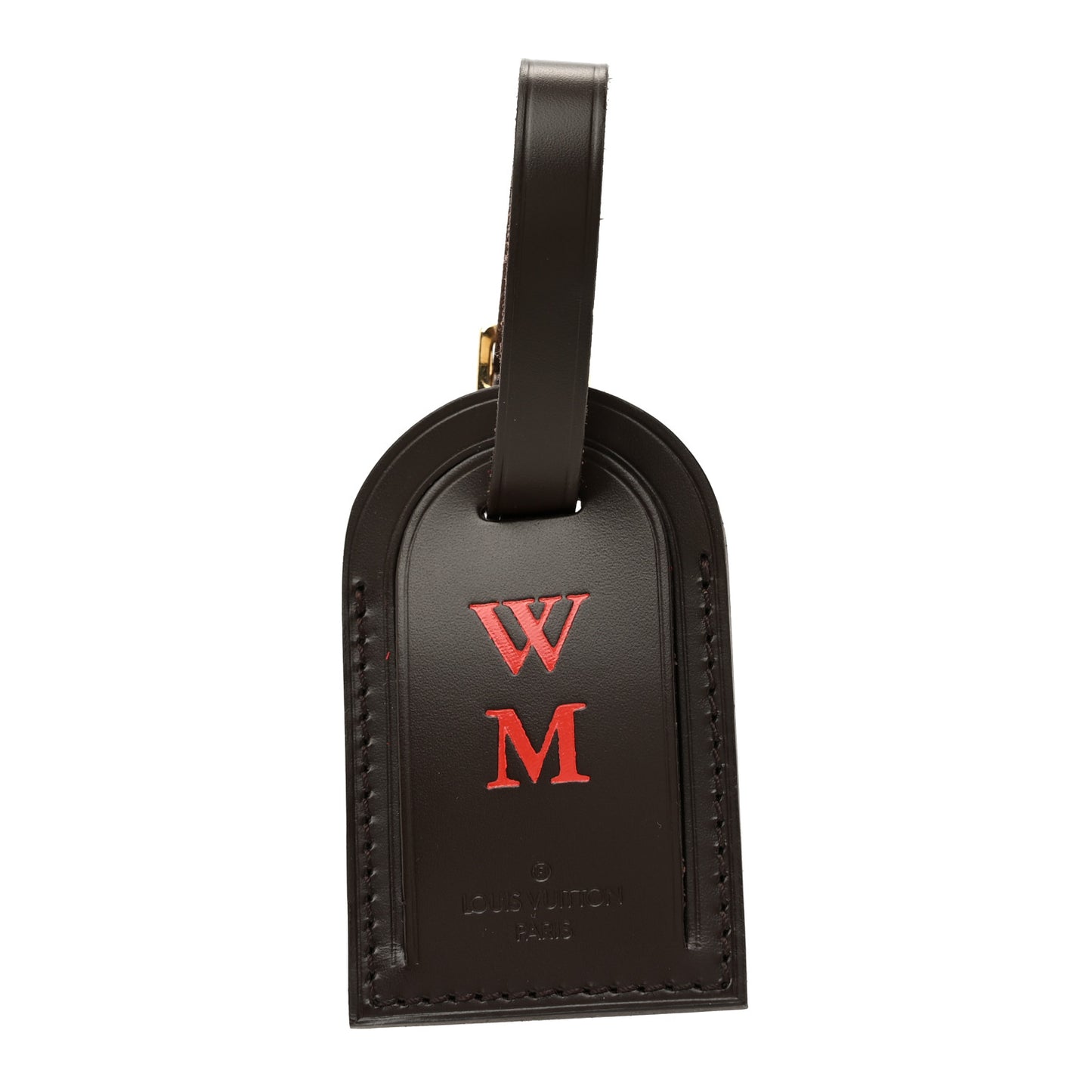 Calfskin Luggage Tag  Ebene