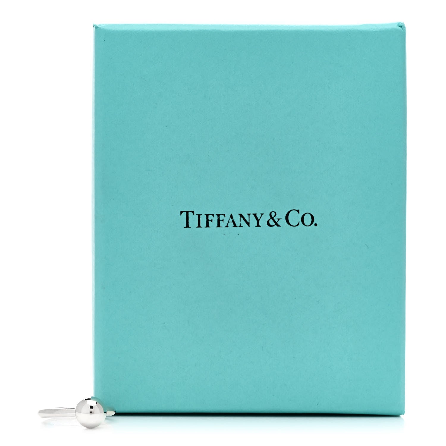 Tiffany Sterling Silver 8mm Hardwear Ball Ring 48 4.5 8 of 8