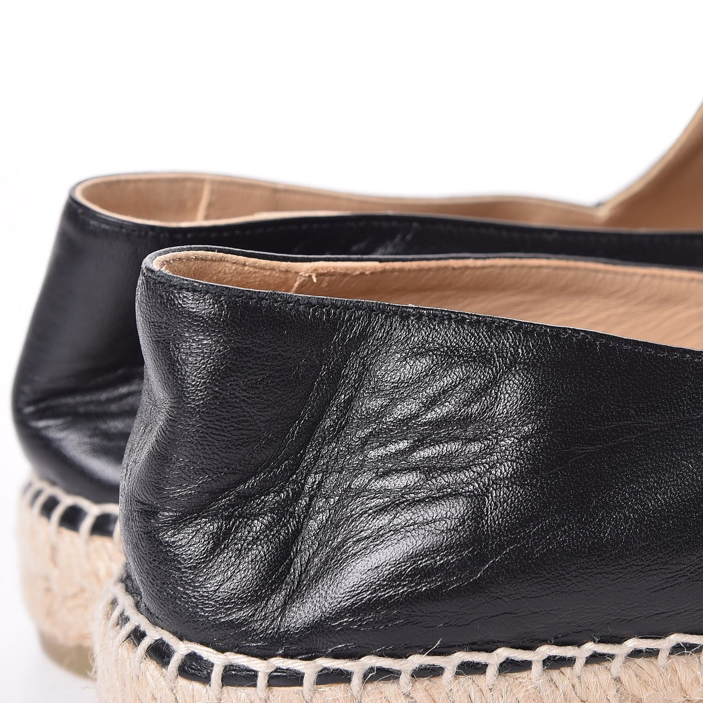 Lambskin CC Espadrilles 40 Black