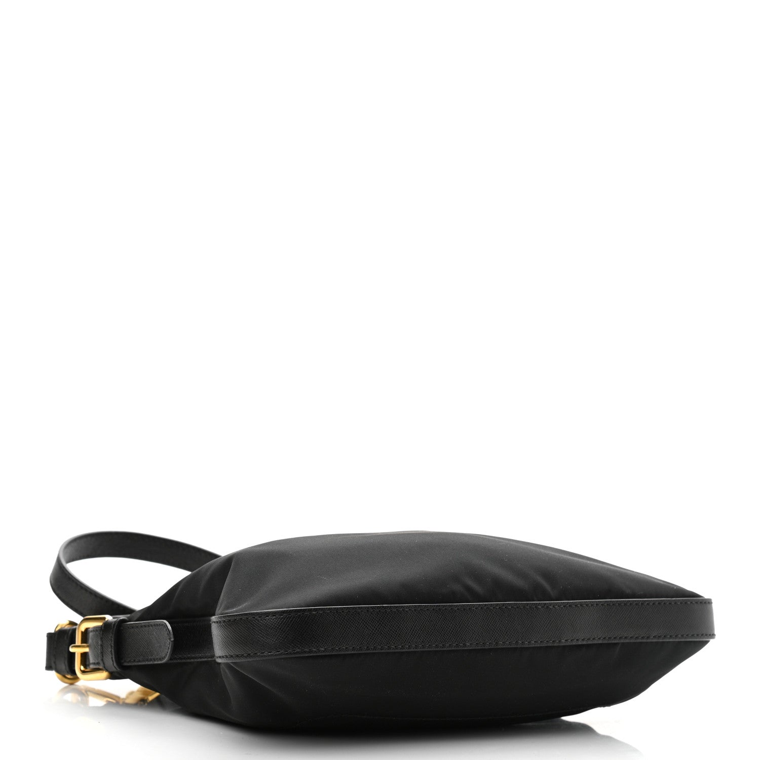Prada Tessuto Nylon Saffiano Crossbody Bag Black 3 of 10