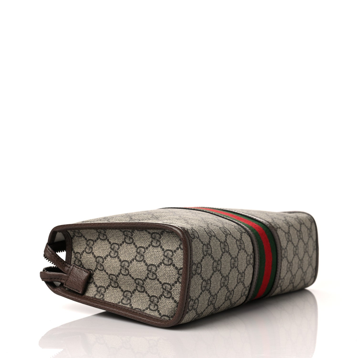 Gucci GG Supreme Monogram Web Toiletry Case Brown 4 of 10