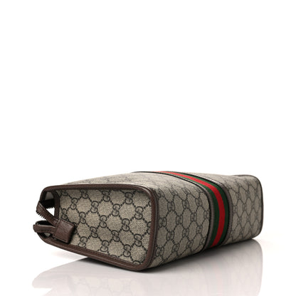 Gucci GG Supreme Monogram Web Toiletry Case Brown 4 of 10