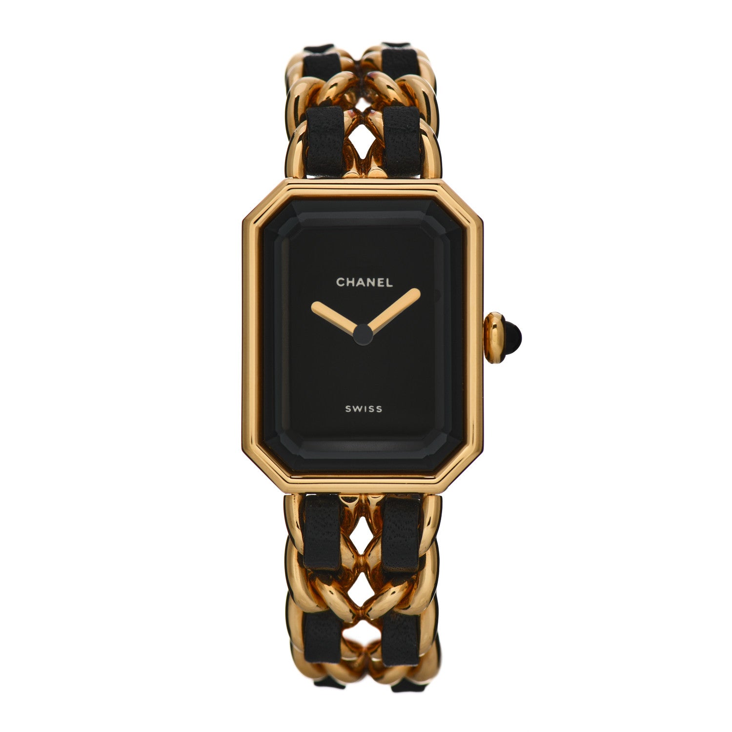 Chanel Stainless Steel Lambskin 20mm Chain Premiere Quartz Watch Gold M 1 of 6