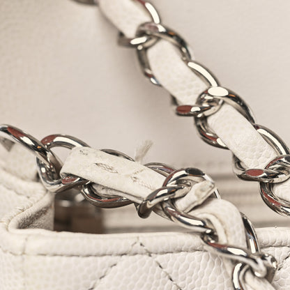 Chanel Caviar Quilted Mini Rectangular Flap Ivory 10 of 11