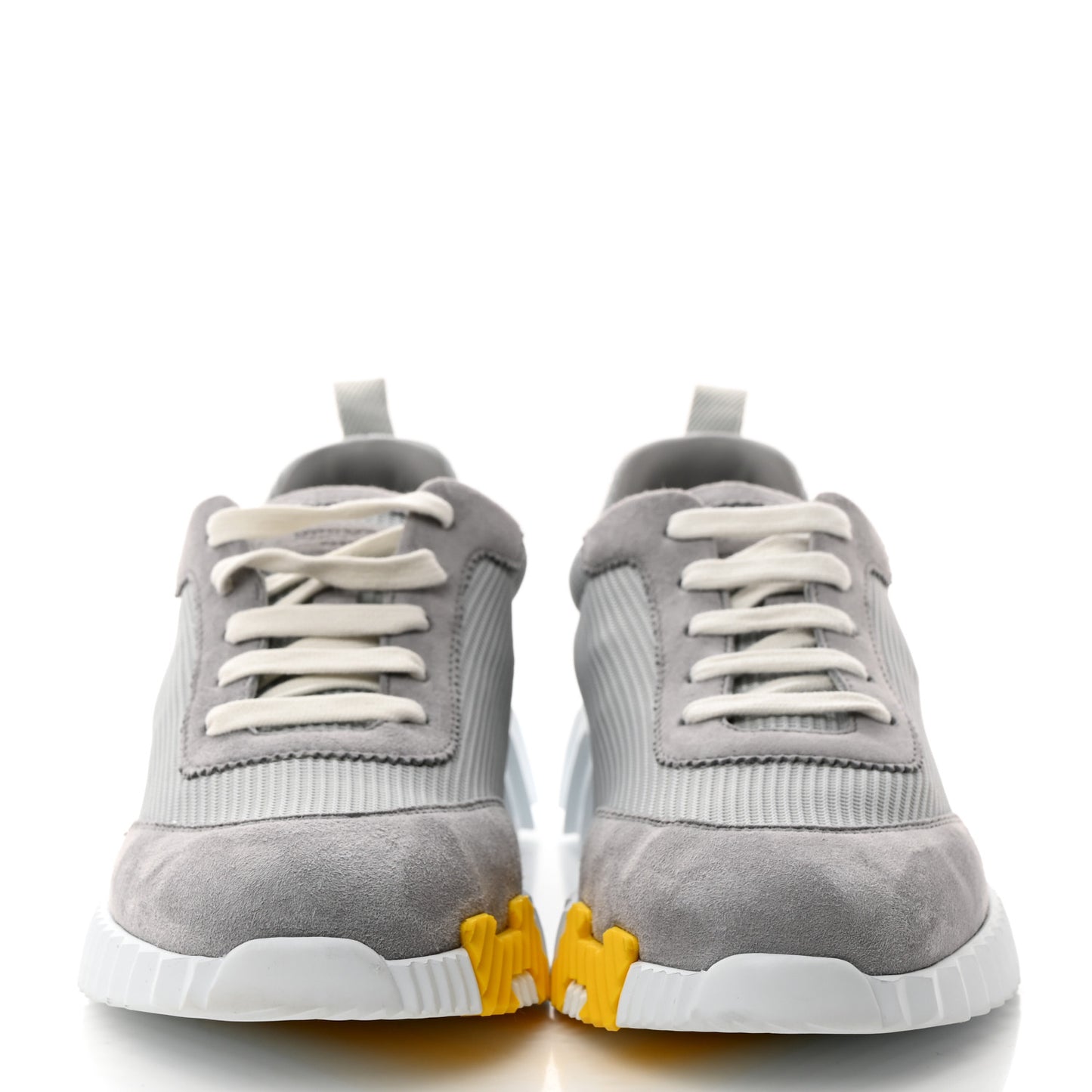 Technical Canvas Suede Goatskin Bouncing Sneakers 40 Gris Multicolor