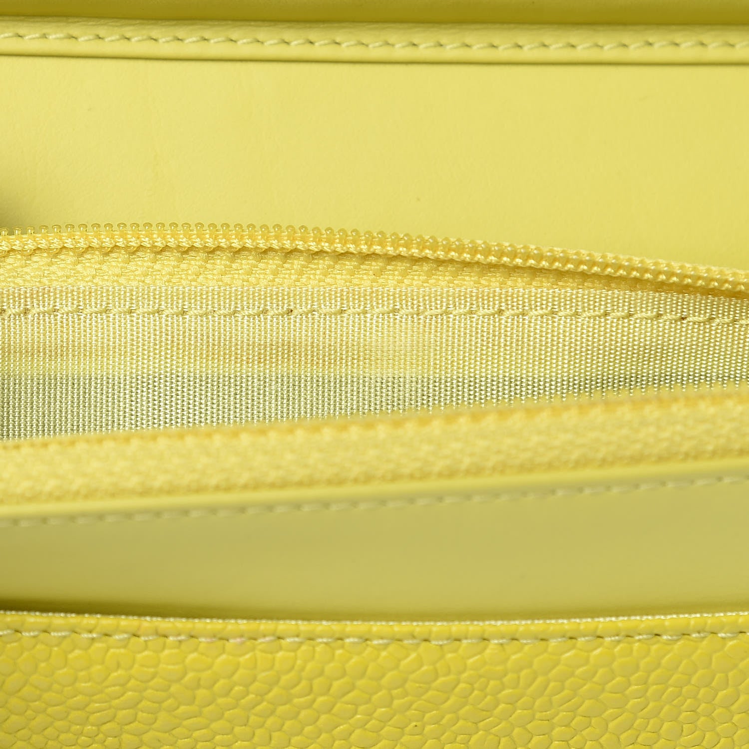 Chanel Caviar Timeless CC Wallet on Chain WOC Yellow 17 of 17