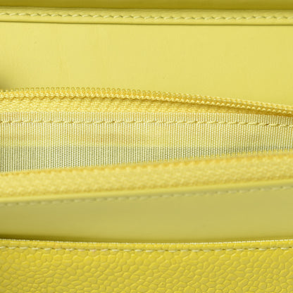 Chanel Caviar Timeless CC Wallet on Chain WOC Yellow 17 of 17