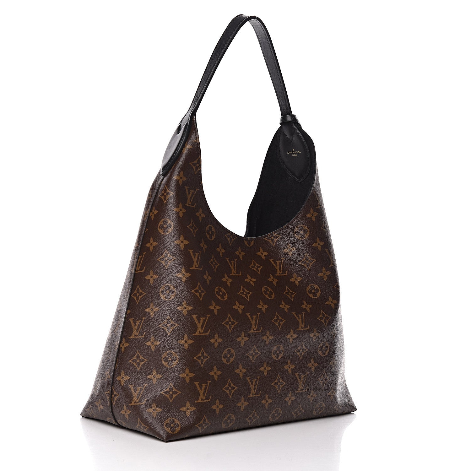 Louis Vuitton Monogram Flower Hobo Black 3 of 10