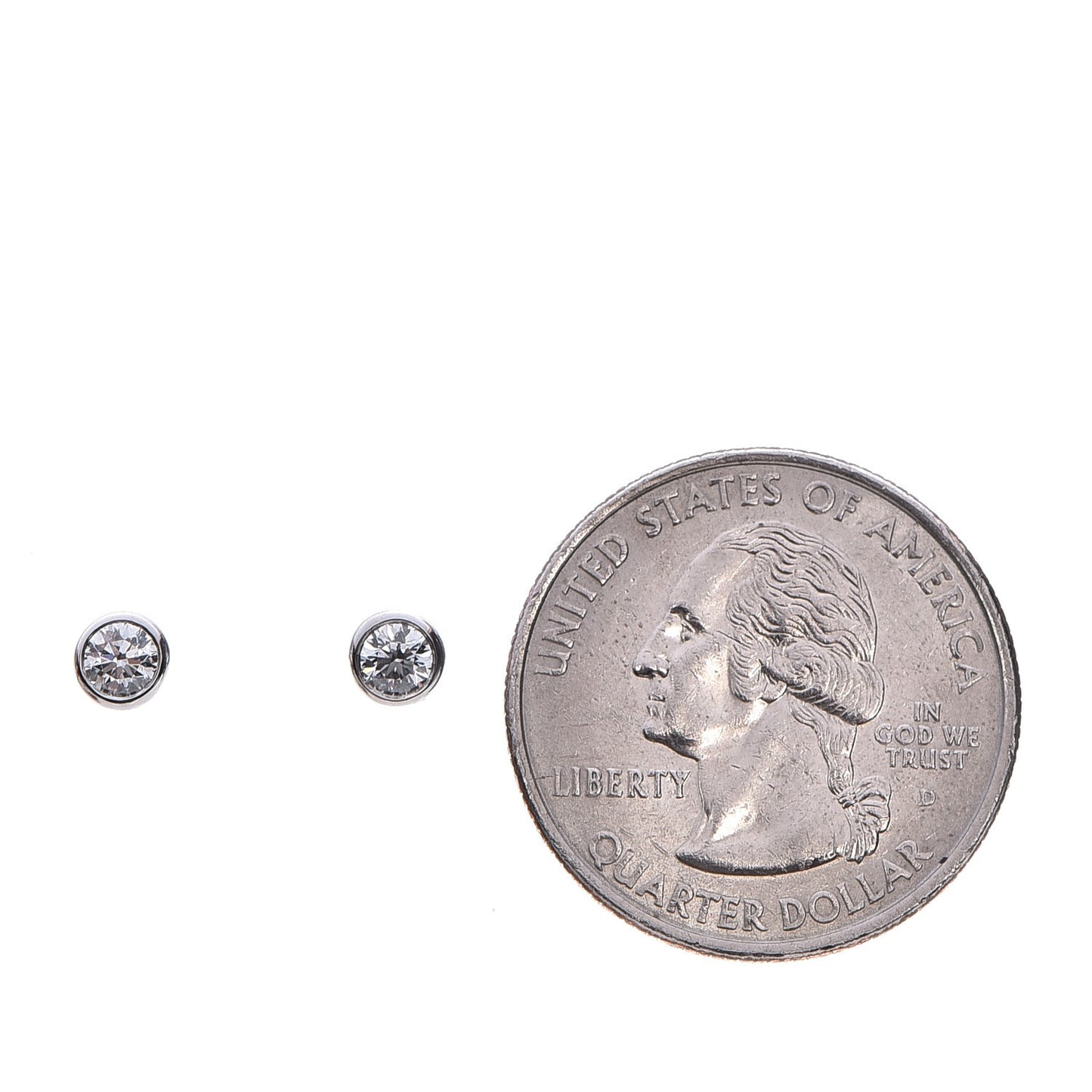 Platinum Diamond .34ctw Elsa Peretti Diamonds By The Yard Earrings