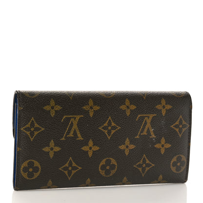 Louis Vuitton Monogram Emilie Wallet Blue 3 of 9