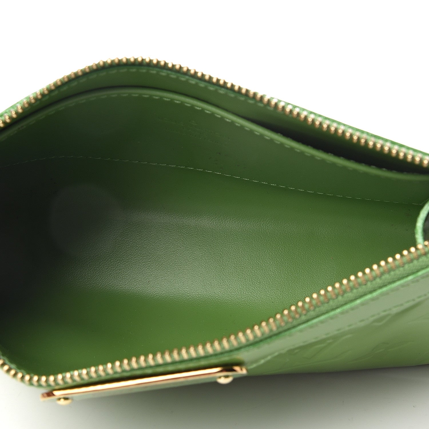 Louis Vuitton Vernis Trousse Cosmetic Pouch Vert Tonic 4 of 5