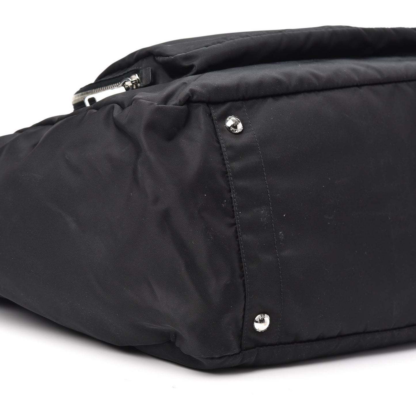 Tessuto Nylon Vela Diaper Bag Black