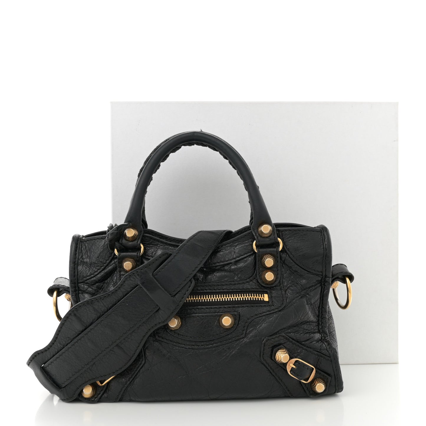 Agneau Giant 12 Gold Hardware Mini City Black