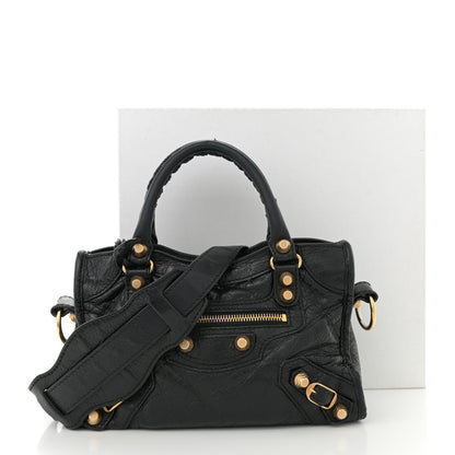 Balenciaga Agneau Giant 12 Gold Hardware Mini City Black 14 of 14