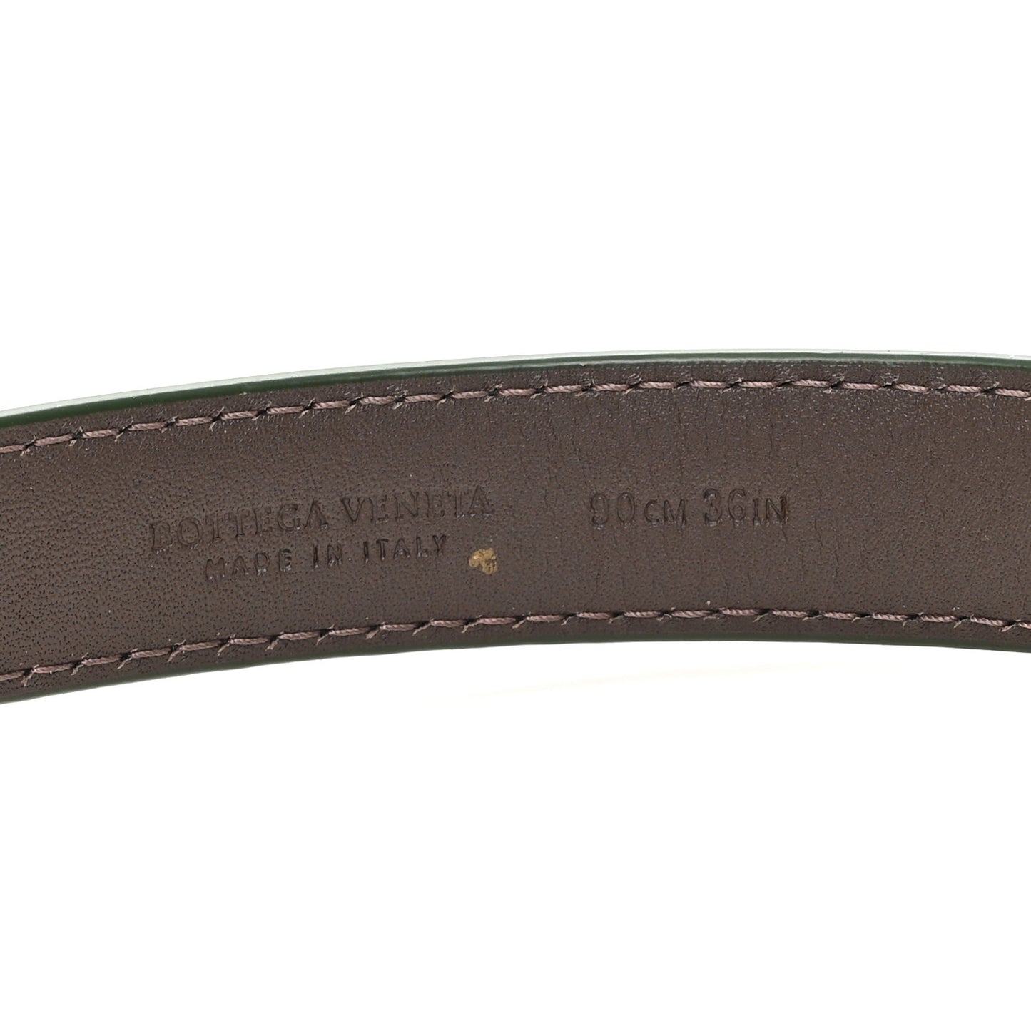 Nappa Western Belt 90 36 Dark Green