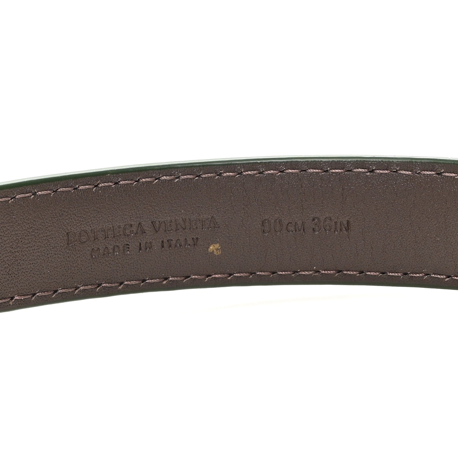 Bottega Veneta Nappa Western Belt 90 36 Dark Green 3 of 4