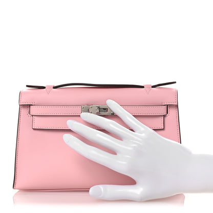 Hermes Swift Kelly Pochette Clutch Rose Sakura 2 of 12