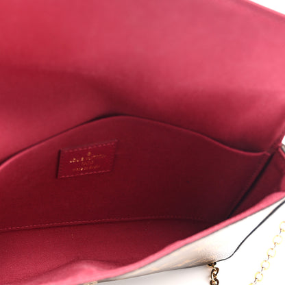 Louis Vuitton Monogram Pochette Felicie Chain Wallet Fuchsia 6 of 11