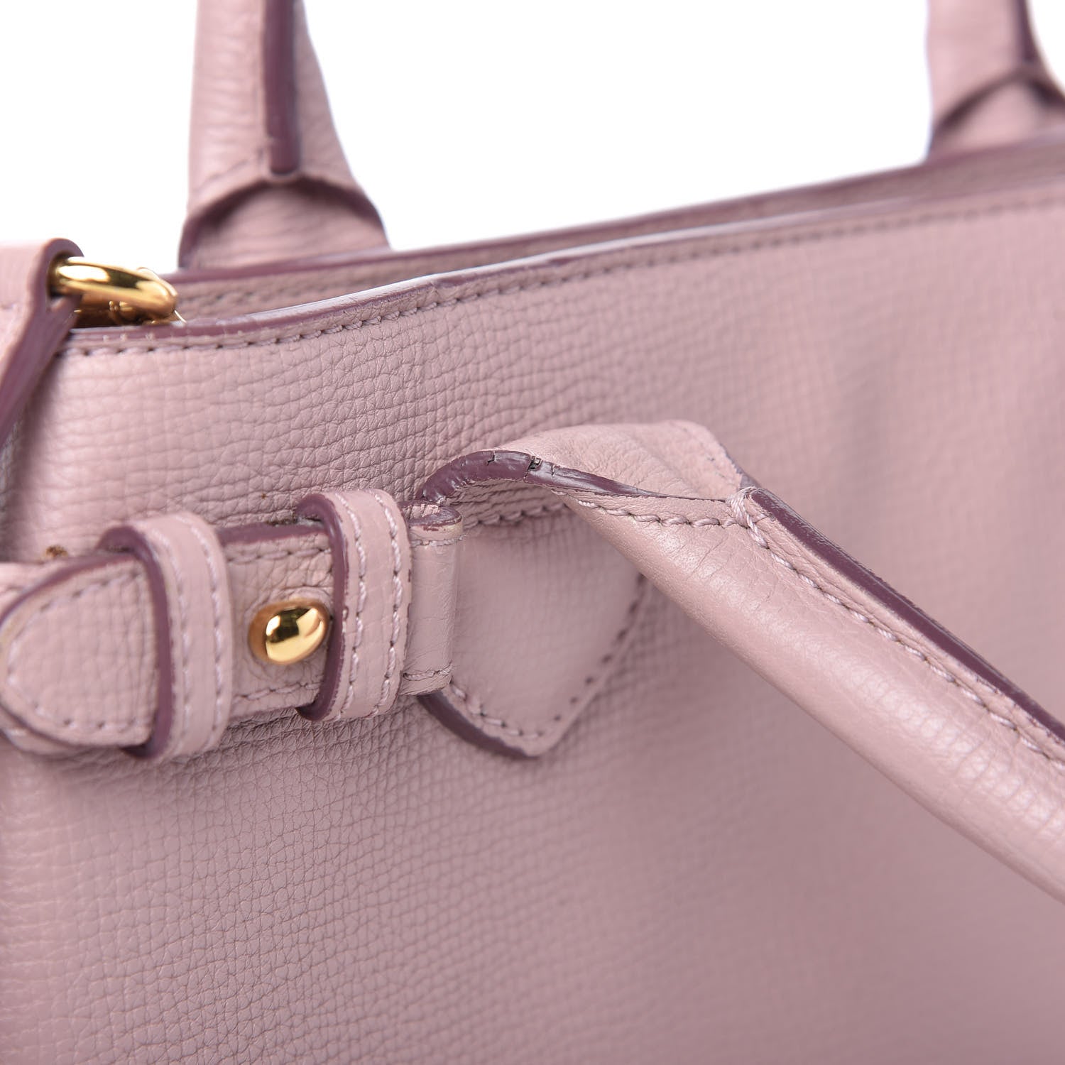 Burberry Grainy Calfskin House Check Small Banner Tote Pale Orchid 15 of 16