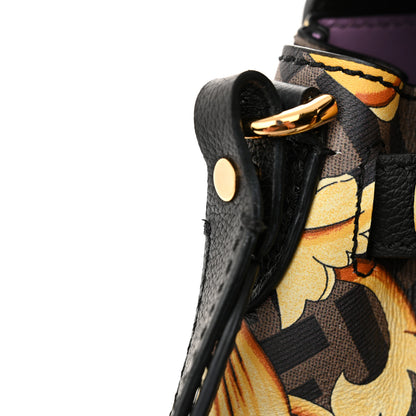 Versace X FENDI Grained Calfskin Fendace La Medusa Medium Top Handle Bag Black Multicolor 10 of 10