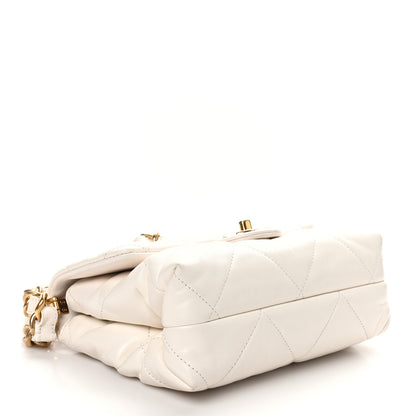 Chanel Lambskin Quilted Small Chain Top Handle Flap White 4 of 10