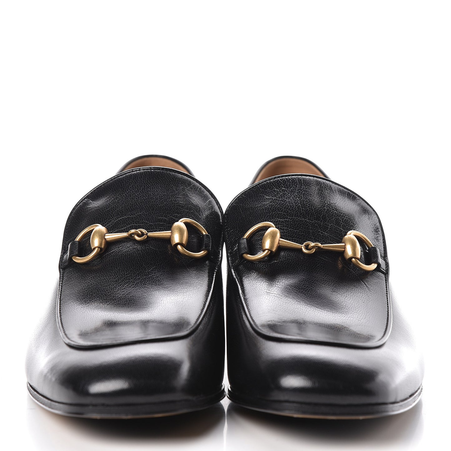 Goatskin Mens Horsebit Loafers 8.5 Black