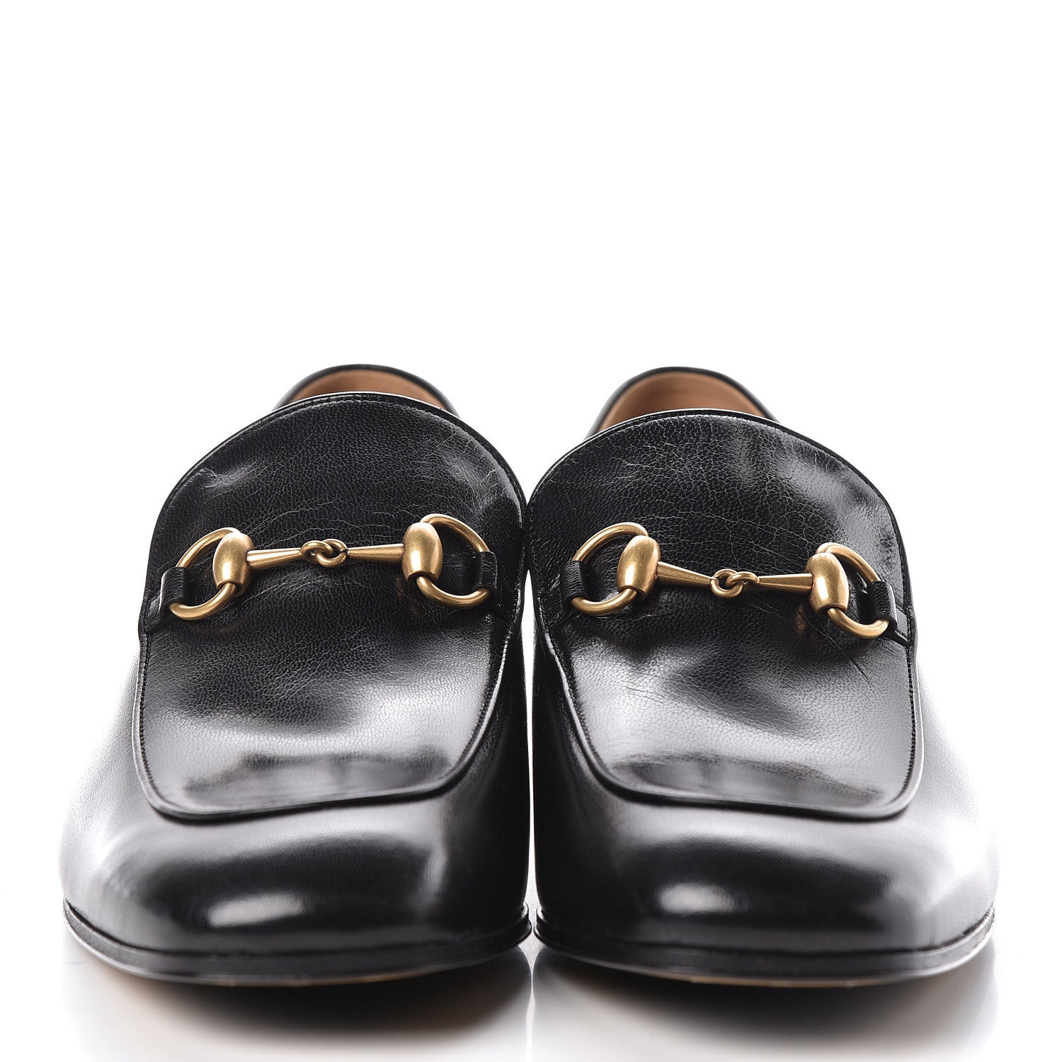 Gucci Goatskin Mens Horsebit Loafers 8.5 Black 2 of 10