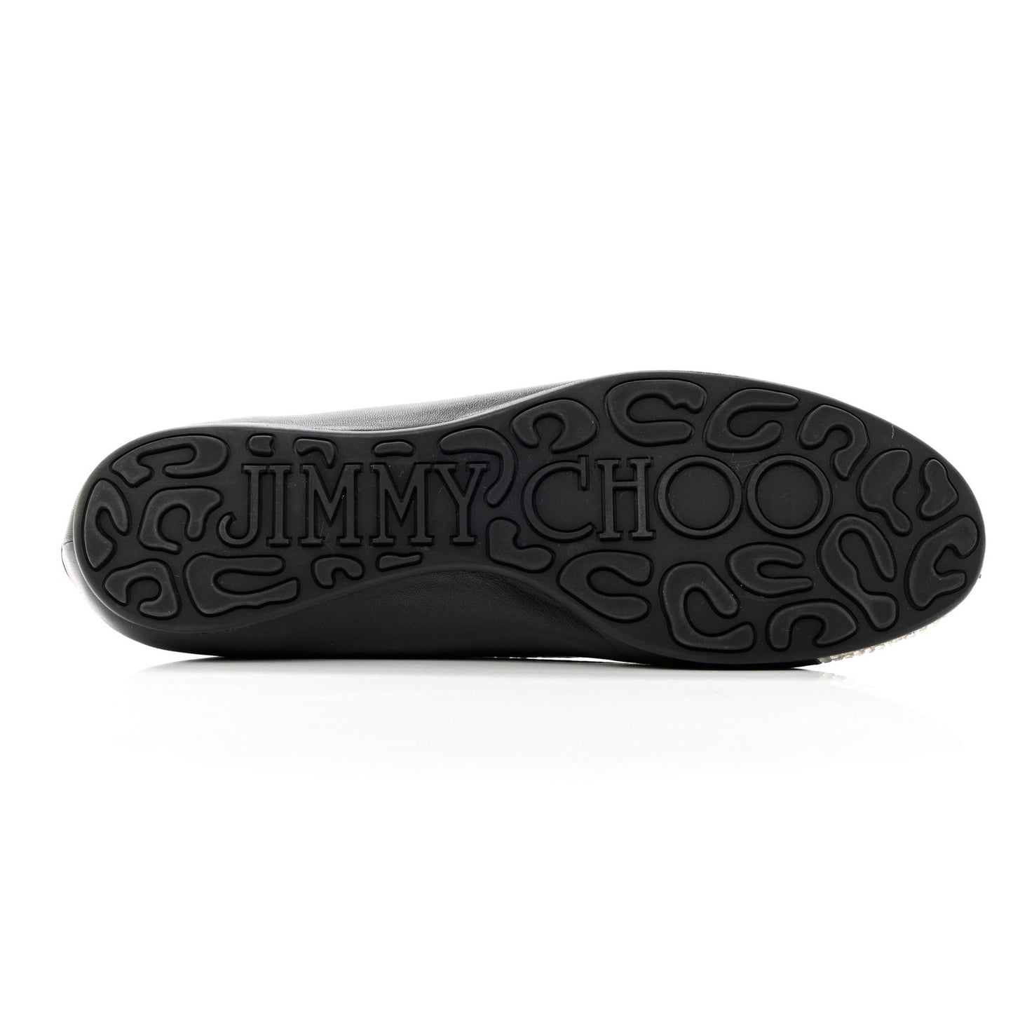 Suede Crystal Weber Flats 39 Black