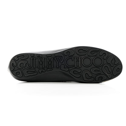 Jimmy Choo Suede Crystal Weber Flats 39 Black 9 of 16