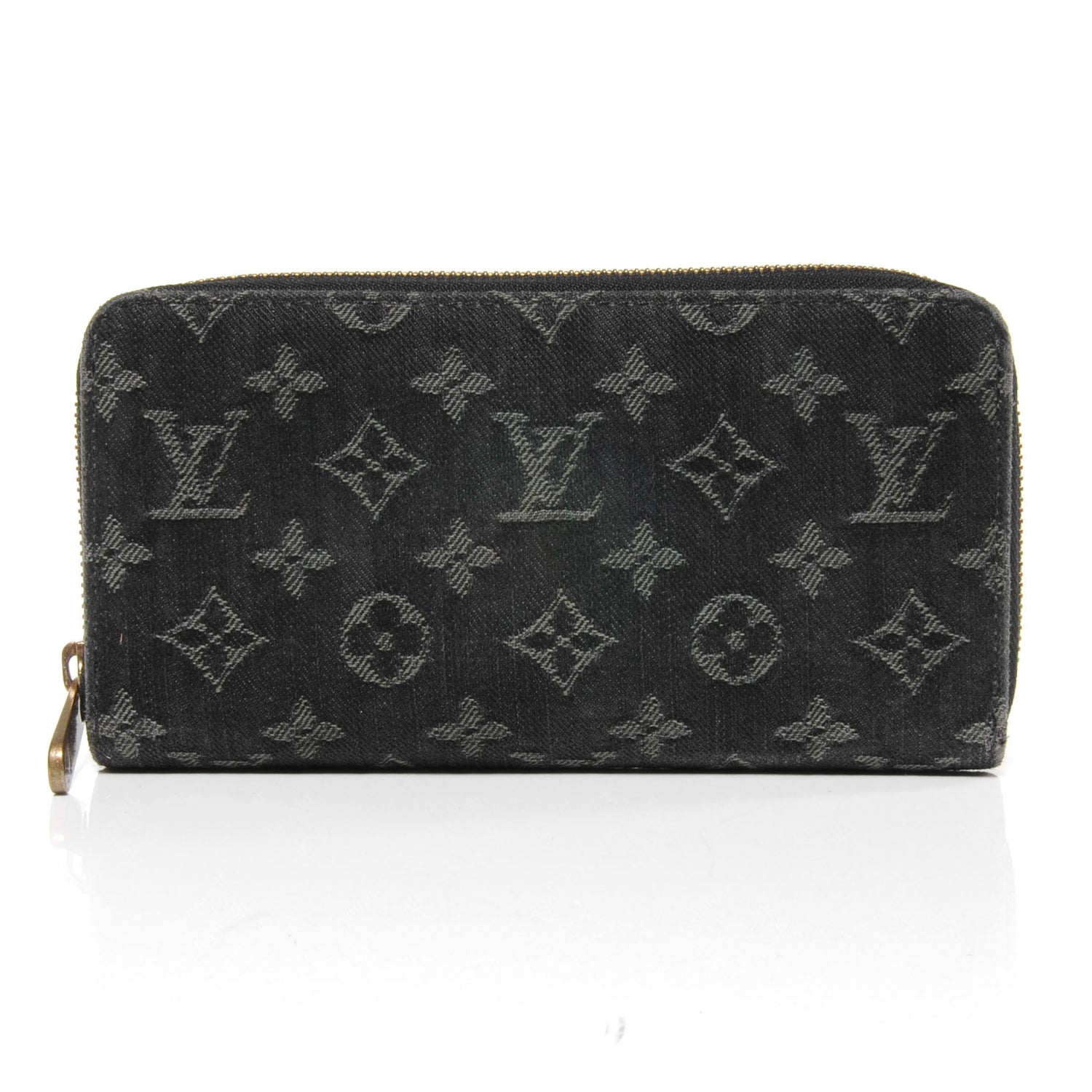 Louis Vuitton Denim Zippy Wallet Black 1 of 11