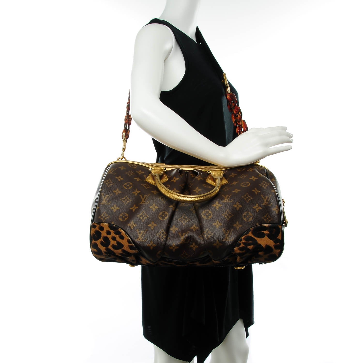 Louis Vuitton Monogram Leopard Stephen Bag 2 of 8
