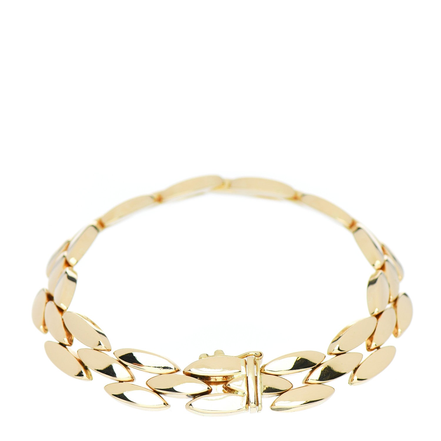 Tiffany 14K Yellow Gold Panther Link Bracelet 2 of 3