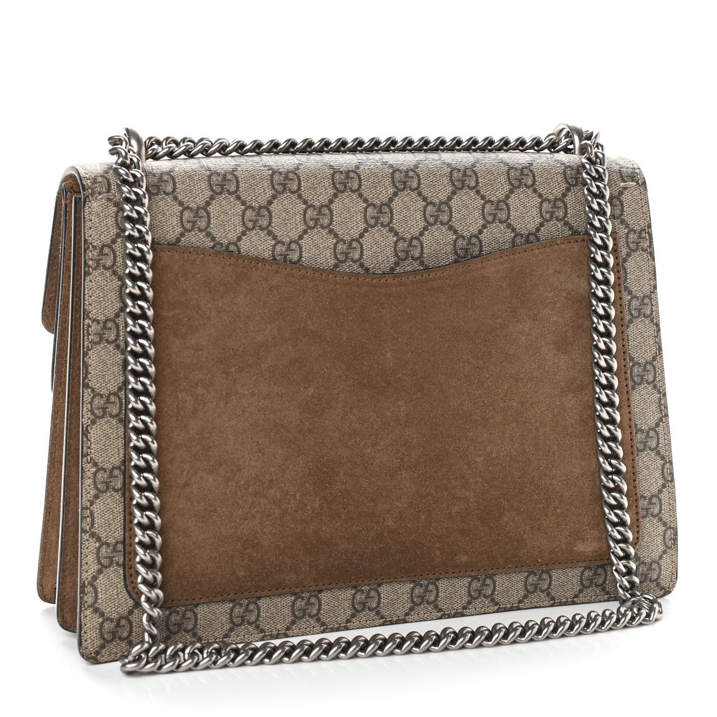 GG Supreme Monogram Medium Dionysus Shoulder Bag Taupe