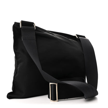 Prada Nylon Vela Flat Messenger Bag Black 3 of 12