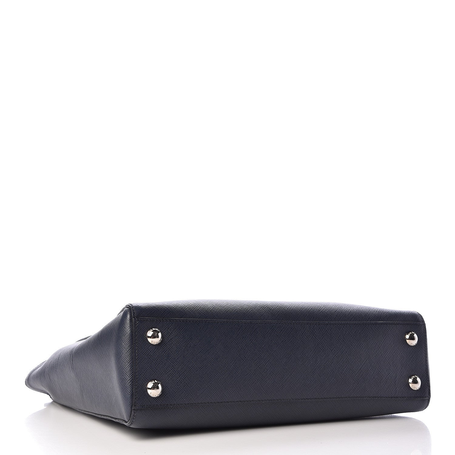 Prada Saffiano Lux Double Handle Shopping Tote Baltico 4 of 10