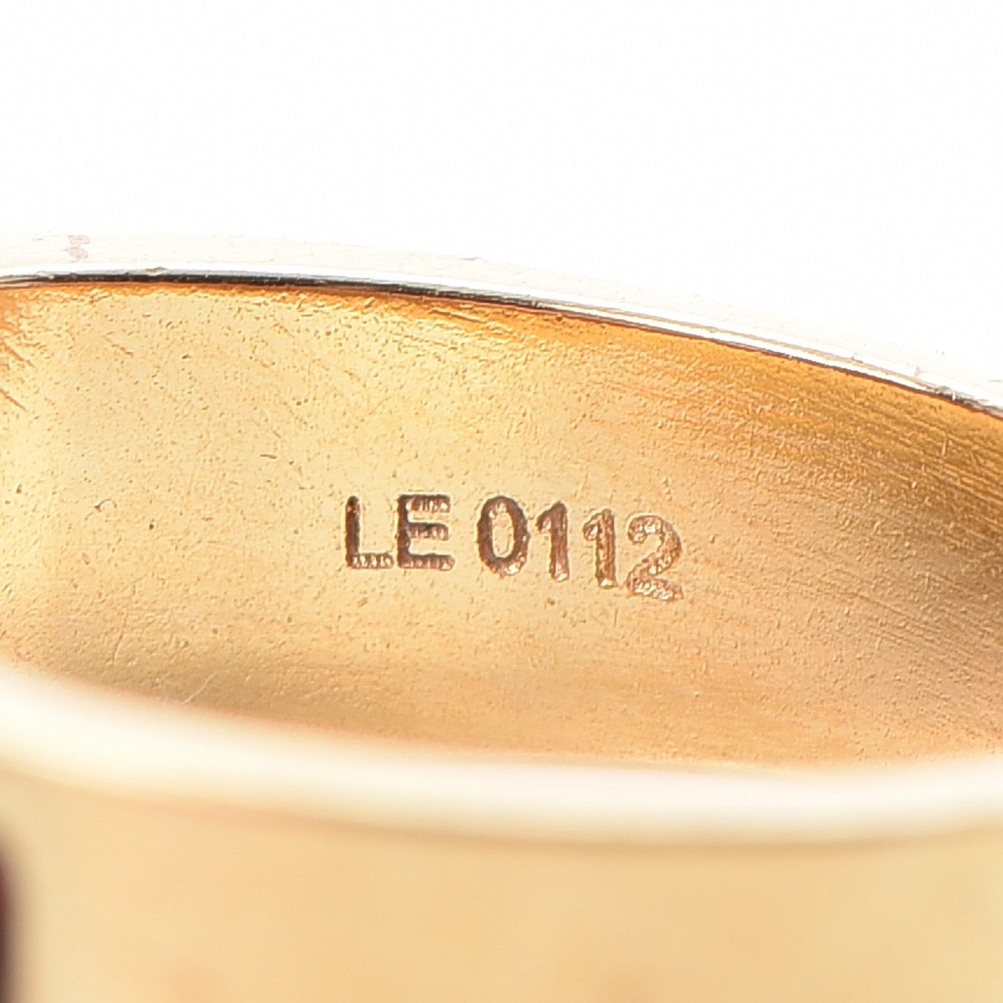 Leather Gimme A Clue Ring 6 Red
