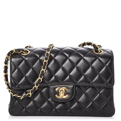 Chanel Lambskin Quilted Small Double Sided Flap Black 1 of 8