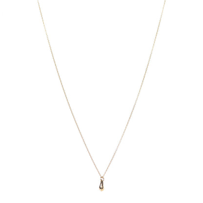Tiffany 18K Yellow Gold 8mm Elsa Peretti Teardrop Pendant Necklace 1 of 7